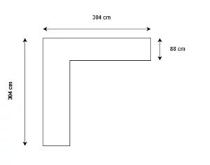 Sticks and more Corner sofa for sale in ireland configuration 1