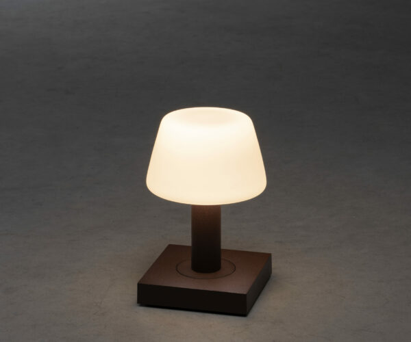 Monaco Table Lamp - Rust Colour - Dark BG