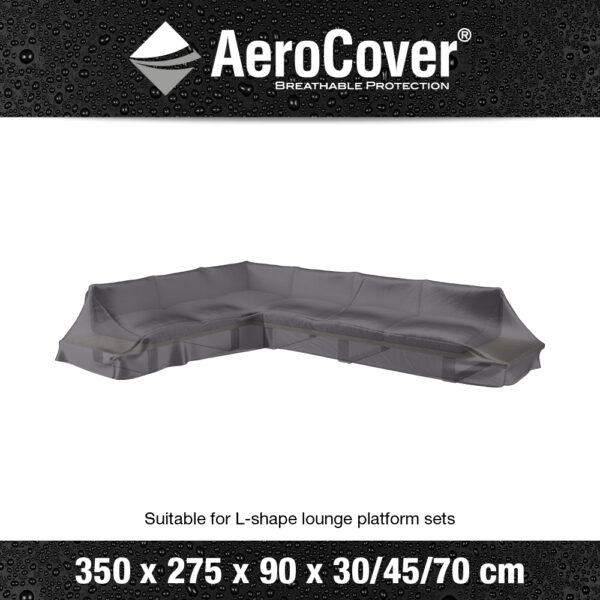 AeroCover for L-Shaped Garden Set Left 350x275x90x30cm