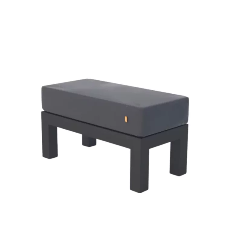 Timber Half Footstool - Lava Carbon - Garden Furniture - The Outdoor Scene