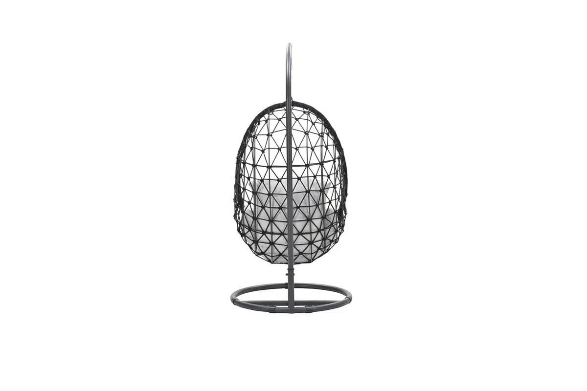 Panama Egg Chair – Black Rope – Hanging Garden Chair