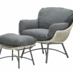 Logan Chair With Footrest - Vintage Willow