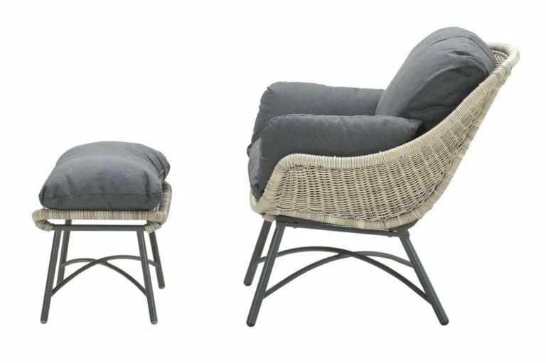 Logan Lounge Chair With Footrest - Shop Garden Furniture in Ireland