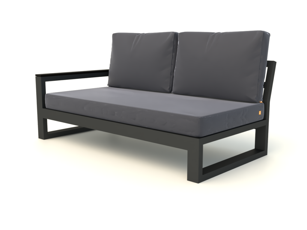 Timber Lounge 2 Seater Sofa Right Configuration - Weather Resistant Garden Furniture