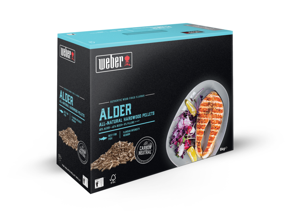 Alder All-Natural Hardwood Pellets - Box - Weber BBQ Accessories Ireland