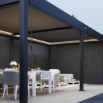 Pull Down Screen Blind for Veranza Louvered Roof Pergola Structure