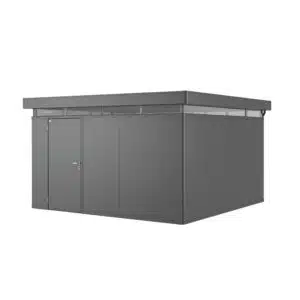 Biohort 4m x4m garden room for sale in Ireland. Garden shed in Metallic dark grey.