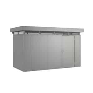 Biohort Garden room for sale. Casanova 4m x 2m in Metallic Quartz grey. Get in touch with The Outdoor Scene