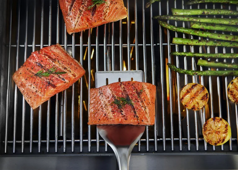 Weber Precision Grill Spatula - Lifestyle Image - Weber BBQ and Accessories Ireland