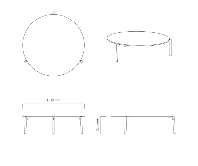 Artie Ambience Coffee Table Large Specs - Garden Furniture - Outdoor Patio Furniture Ireland