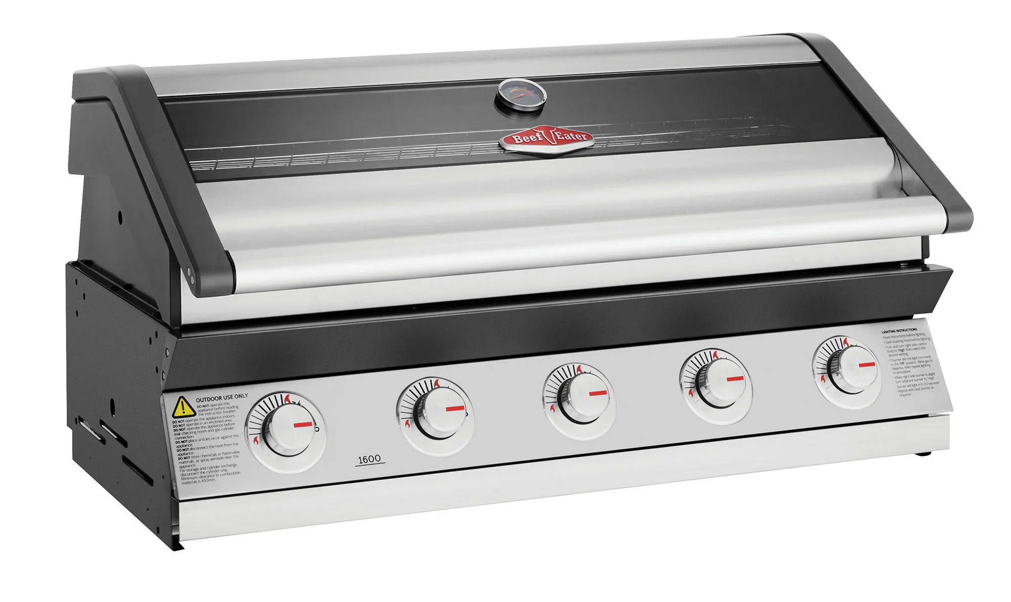 BeefEater 1600S Series - 5 Burner Built In BBQ - BeefEater Barbecues Ireland