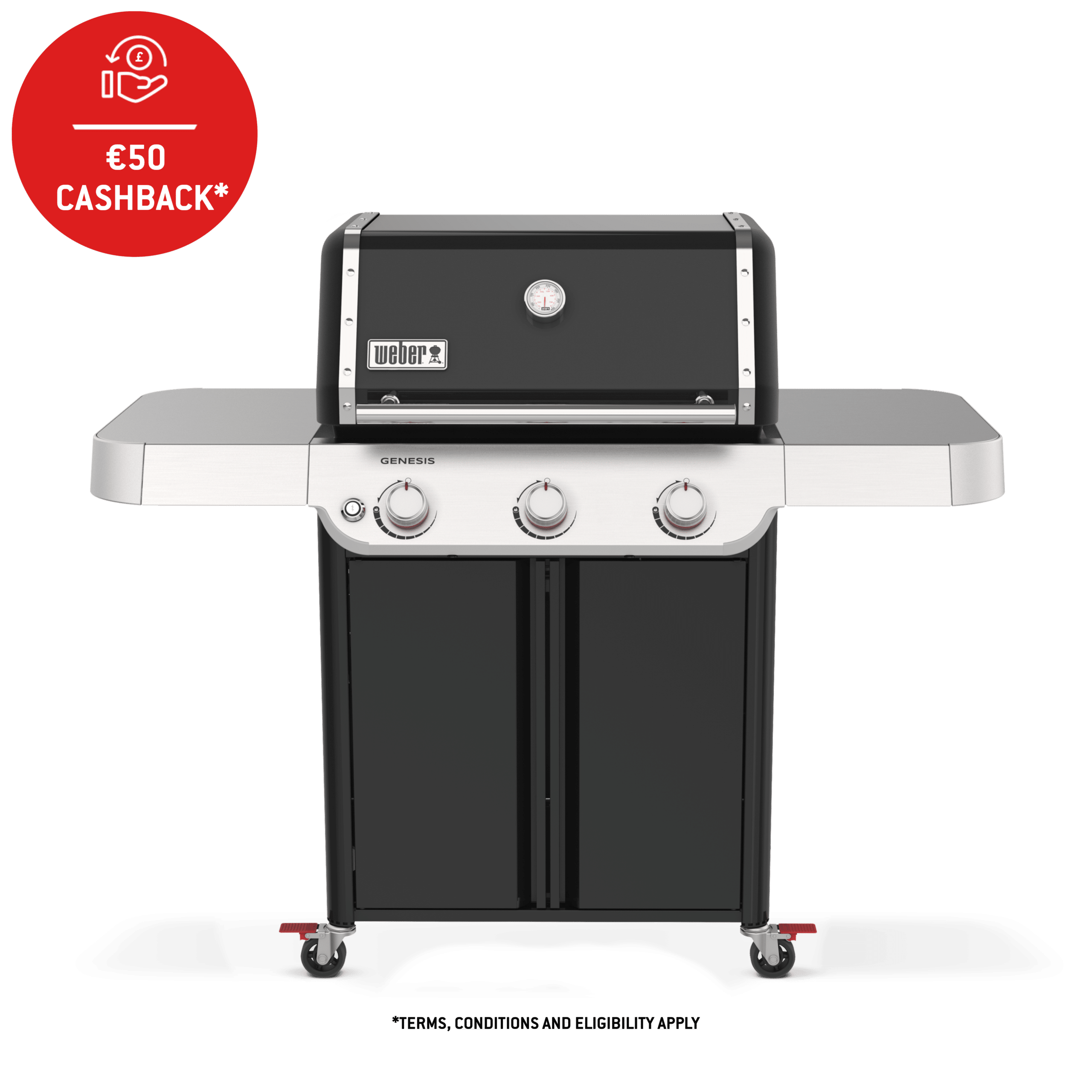 Weber Genesis E-315 Gas Barbecue With free cover for sale in Dublin Ireland from The Outdoor Scene. cashback €50