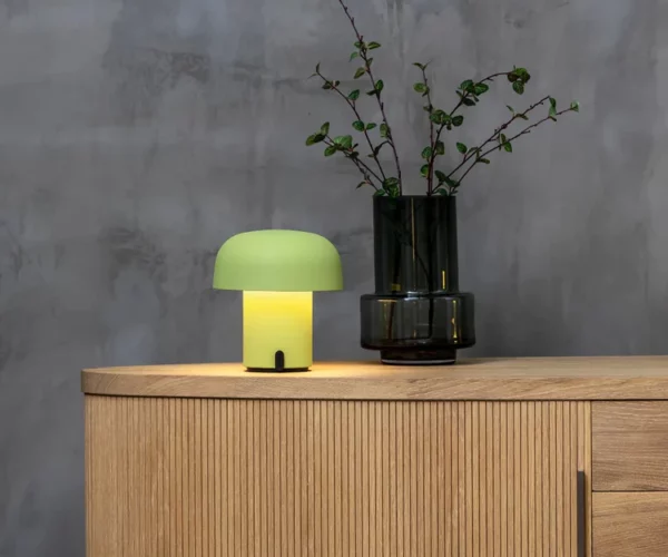 Kooduu Sensa Table Lamp - Moss Green - Lifestyle