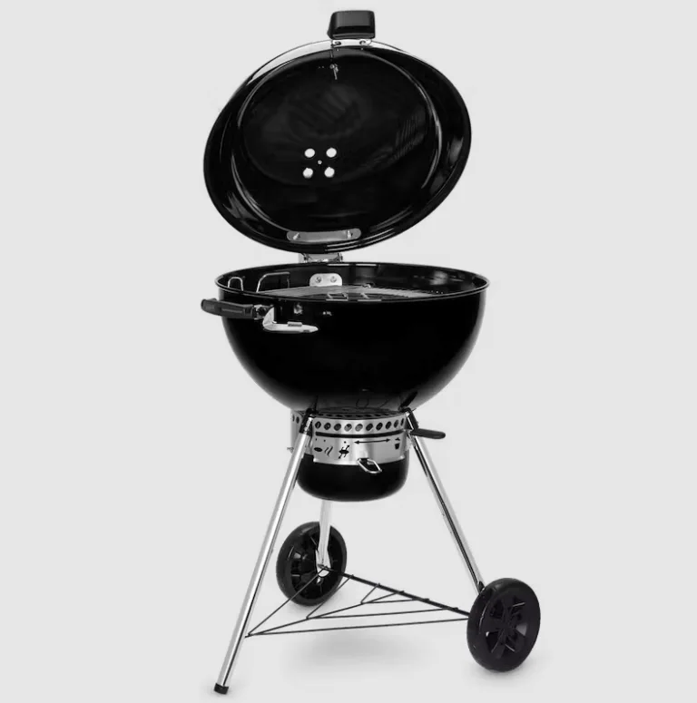 Weber Master-Touch GBS Premium E-5775 Charcoal BBQ With Lid Open