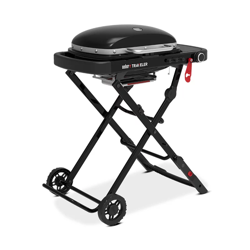 Weber Traveler Compact Portable Gas Grill BBQ