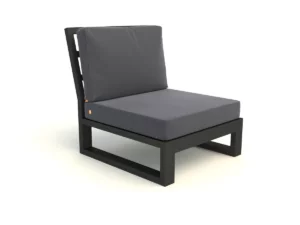 Timber Lounge Corner Sofa Middle Element in Lava Carbon - Garden Furniture at The Outdoor Scene