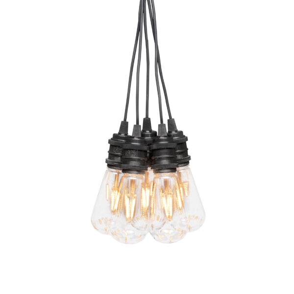 10 Oval Clear Amber LED Bulbs Start Set
