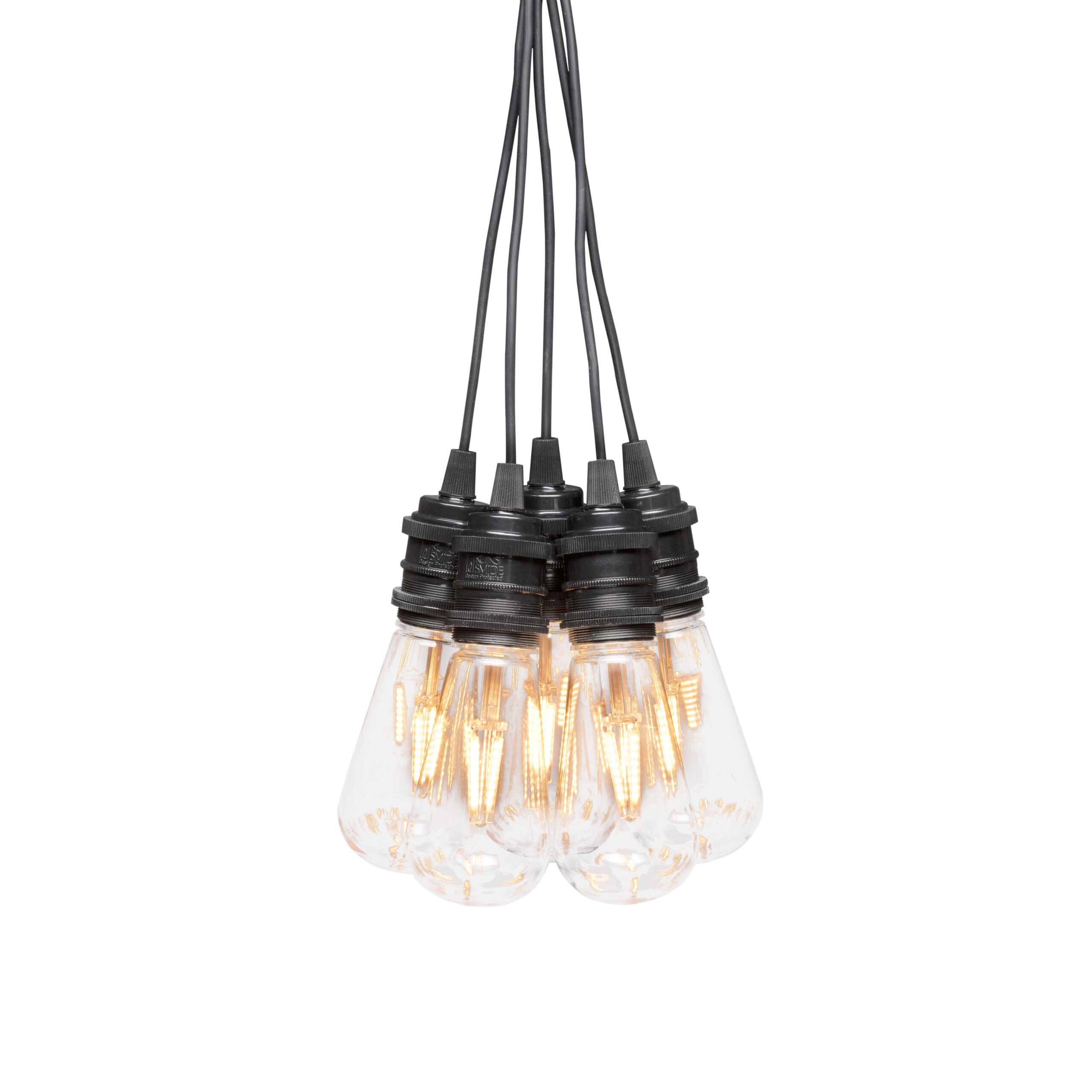 10 Oval Clear Amber LED Bulbs Start Set