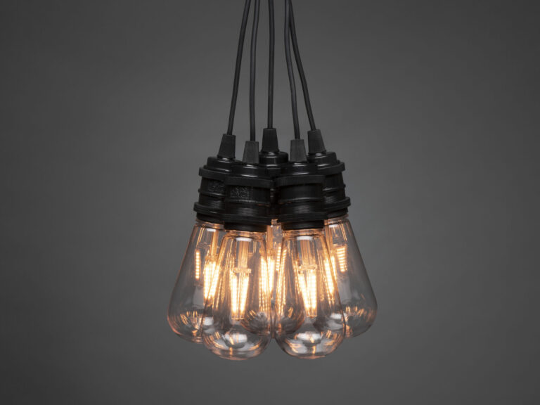 10 Clear LED Bulbs in Amber - Outdoor Lighting - Outdoor festive Decoration bulbs