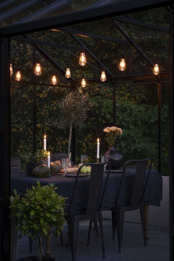 10 Oval Clear Amber LED Bulbs Start Set
