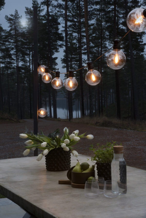 10 Round Clear Amber LED Bulbs Start Set
