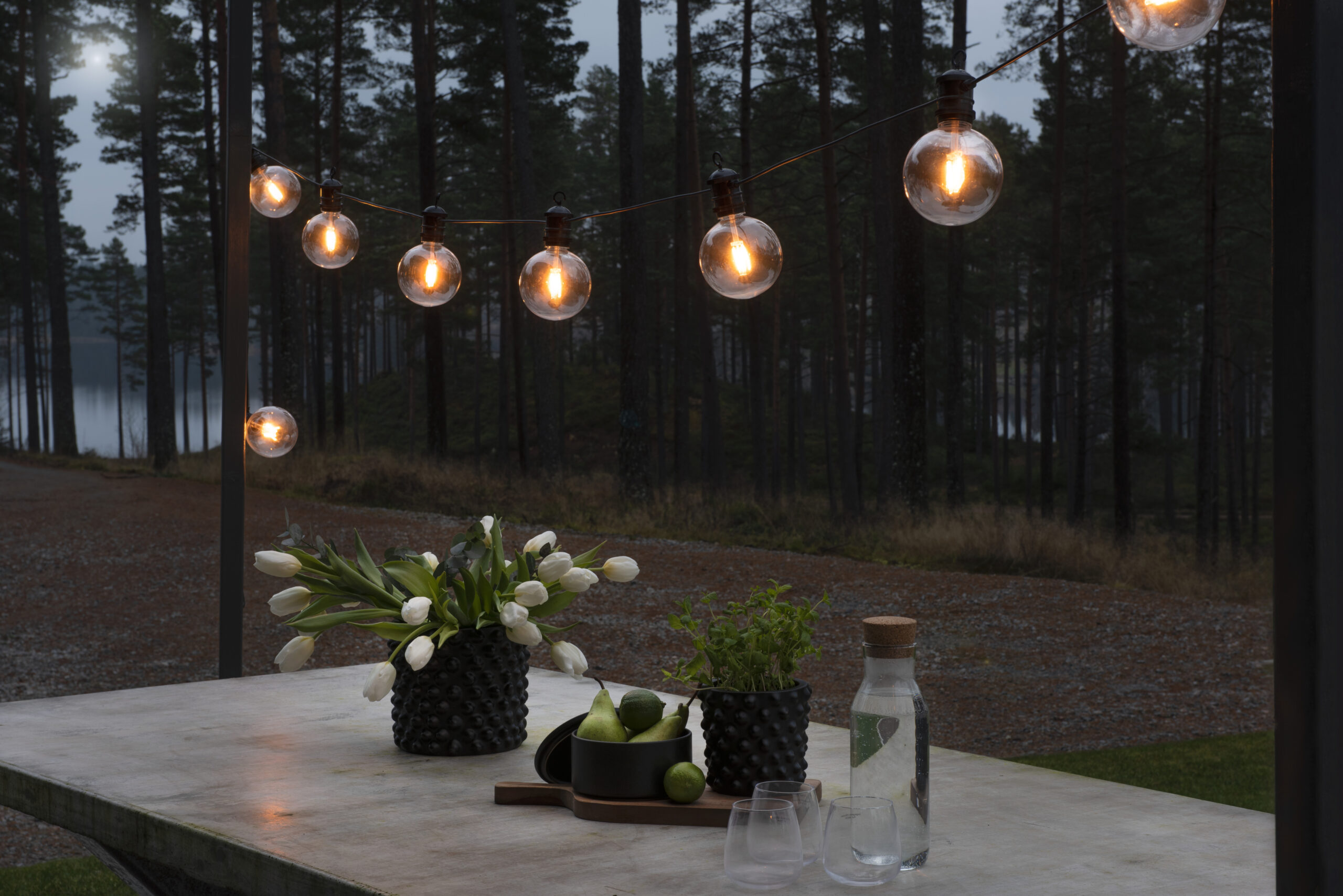 10 Round Clear Amber LED Bulbs Start Set
