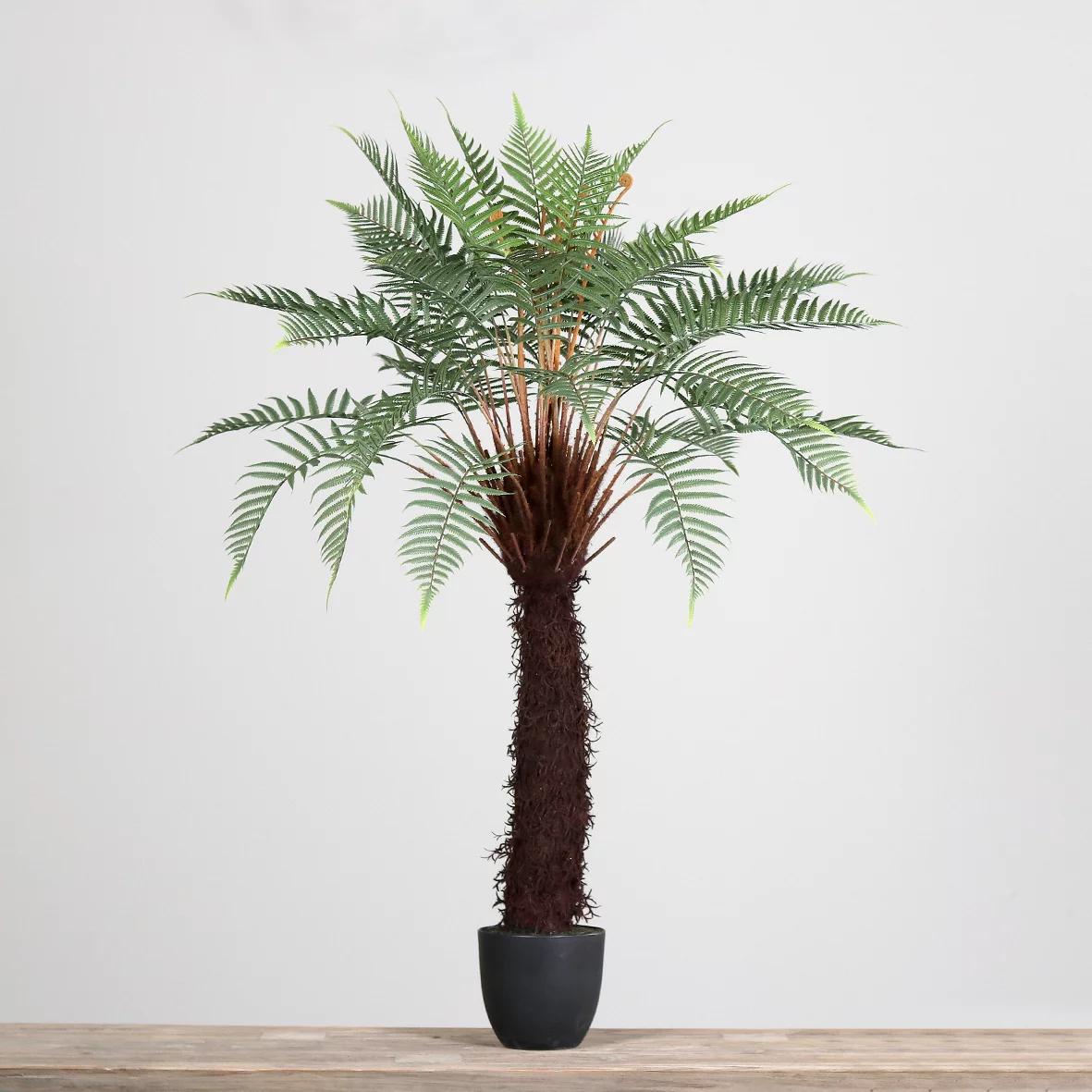 Lush Greenery, Zero Upkeep with the 120cm Artificial Fern in Black Pot