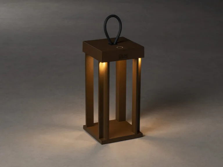 Cannes Table Lamp - Rust Colour - Outdoor Weather Resistant Table Lamps