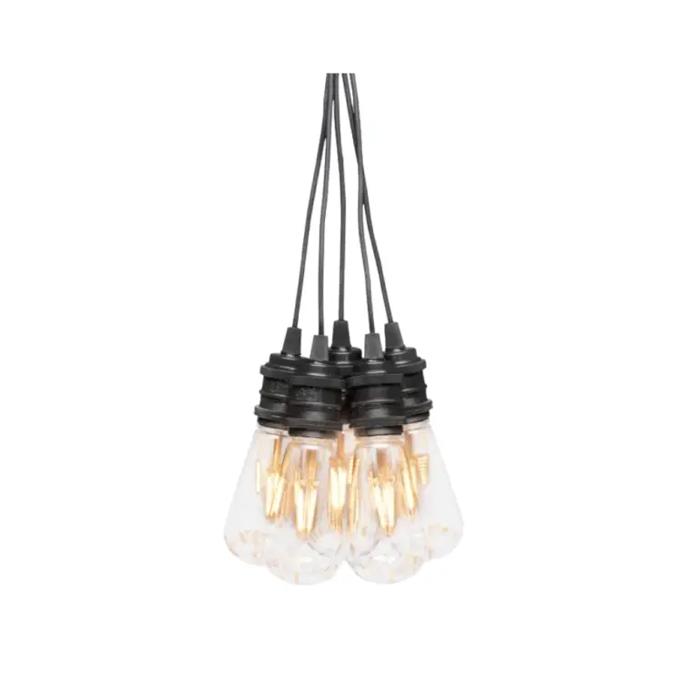 10 Clear LED Bulbs in Amber - Outdoor Lighting - Outdoor festive Decoration bulbs