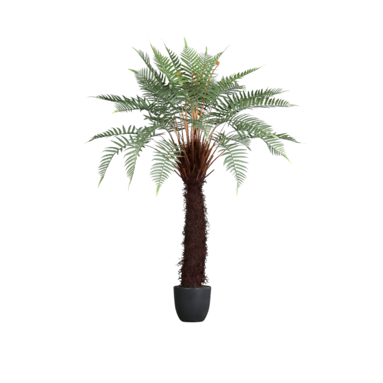 Lush Greenery, Zero Upkeep with the 120cm Artificial Fern in Black Pot
