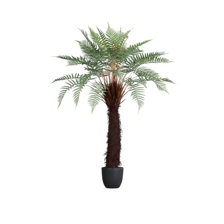 Lush Greenery, Zero Upkeep with the 120cm Artificial Fern in Black Pot
