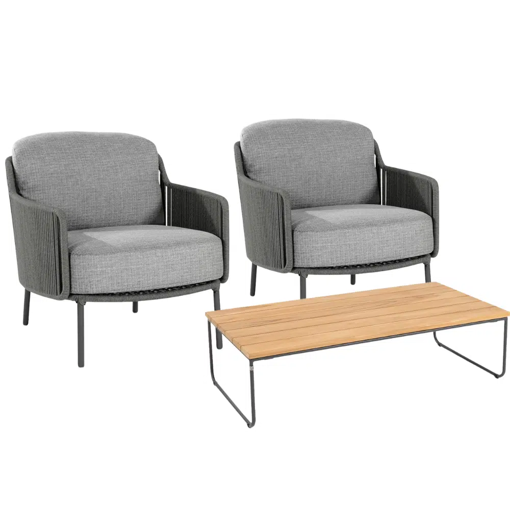 Bernini Lounge Chairs With Verdi Coffee Table