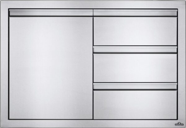 Napoleon 36 x 24-Inch Single Door and Triple Drawer Combo