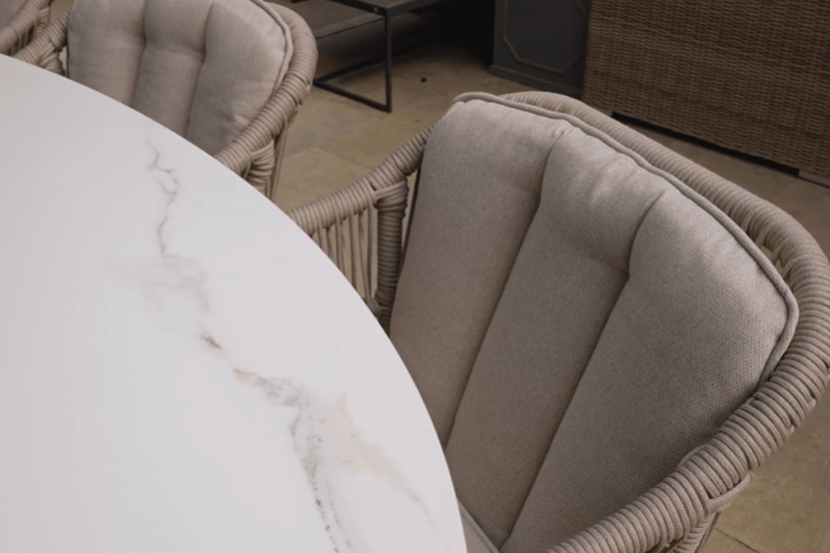 Scotland Table with Pescara Dining Chairs Set
