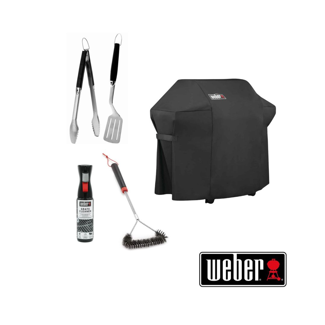 Weber Spirit 300 Barbecue Essentials Kit - Must-Have BBQ Accessories for Weber 300