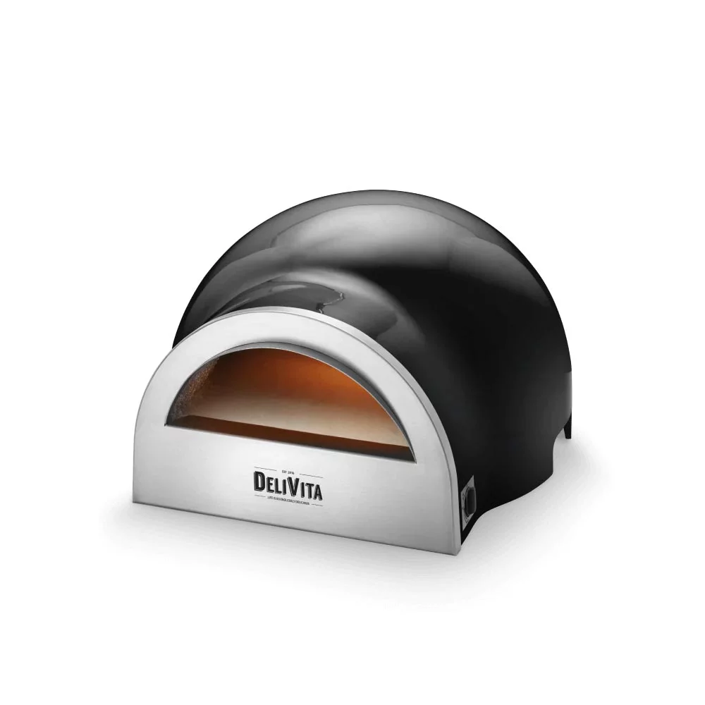 Delivita Eco Gas Oven - Very Black - Shop Gas Fired Pizza Ovens from The Outdoor Scene