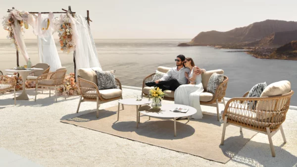 Bari Sofa Set Collection with Ambience Coffee Tables