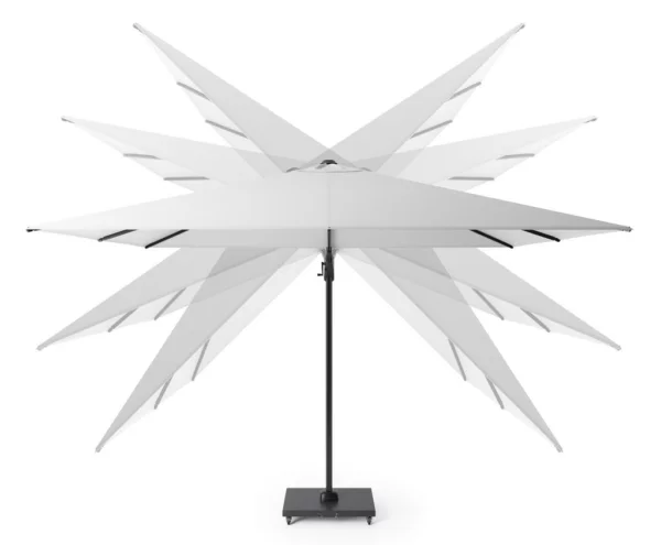 Alexander Cantilever T2 3x3m Glow Anthracite Garden Parasol with Modena Base