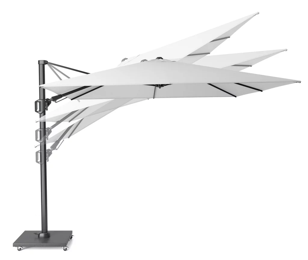 Alexander Cantilever T2 Garden Parasol 3x3m Manhattan with Modena Base