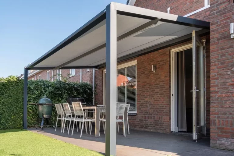 Verano V642 Tumba with integrated LED lights - Retractable Pergola Awnings Ireland