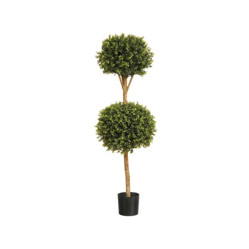 4-Foot Boxwood Double Ball Tree Green - Shop Artificial Indoor Plants Ireland from The Outdoor Scene