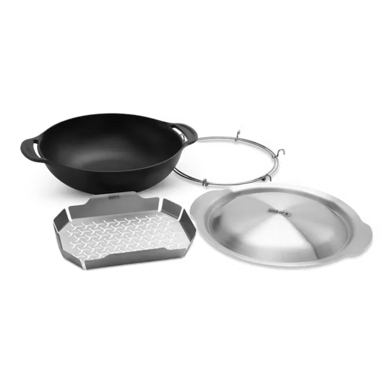 Weber Crafted Wok and Steamer - 4 Piece Set Available in Dublin Ireland