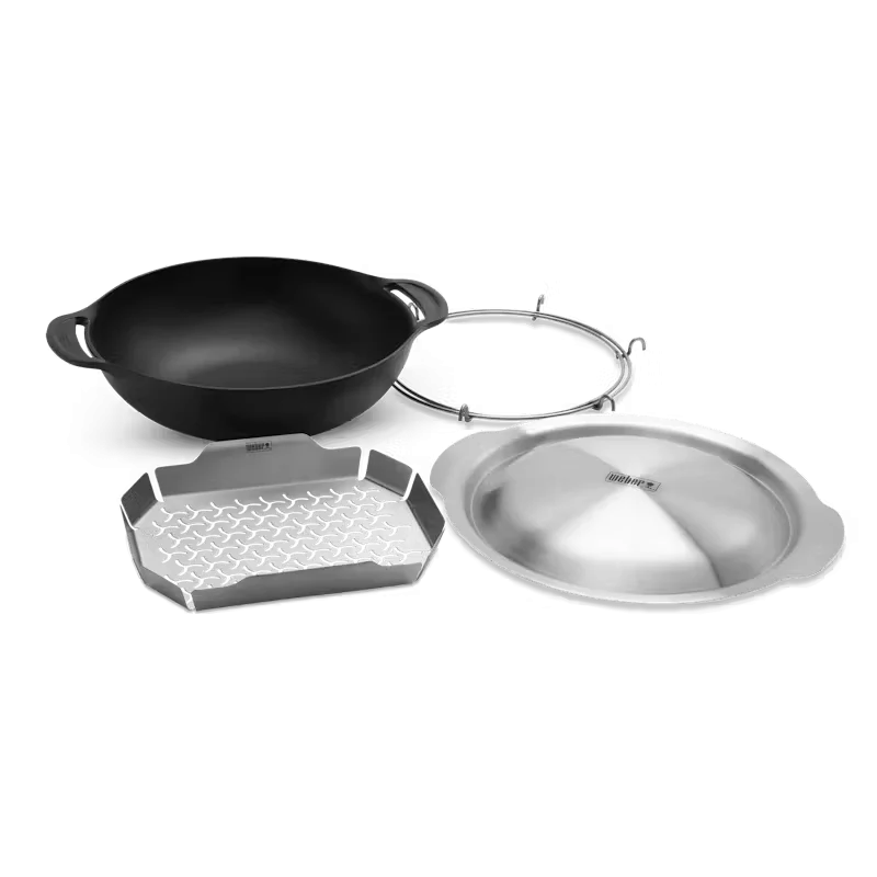 Weber Crafted Wok and Steamer - 4 Piece Set Available in Dublin Ireland