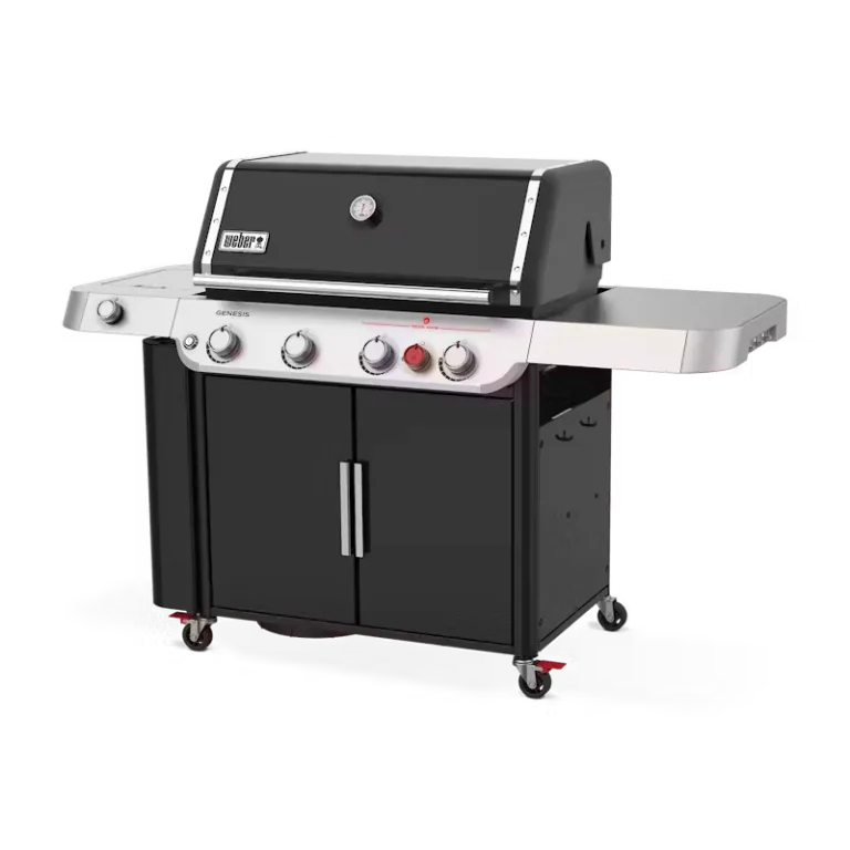 Weber E-435 Barbeque from the Side