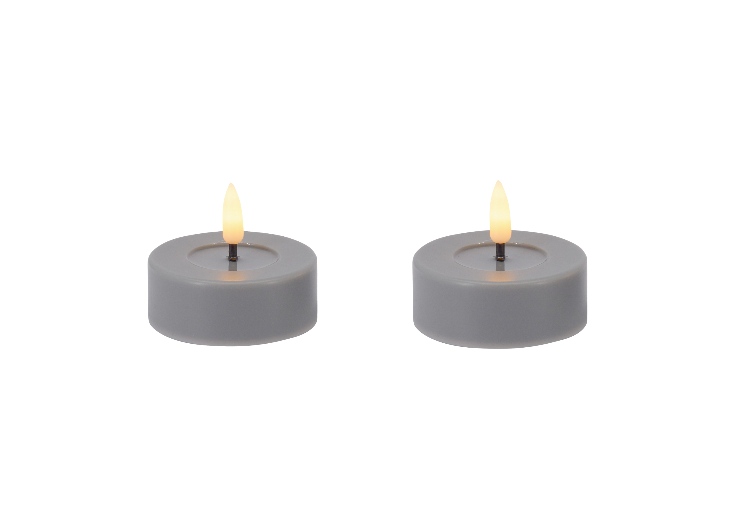 LED Tealight Set with 3D Warm White Flame