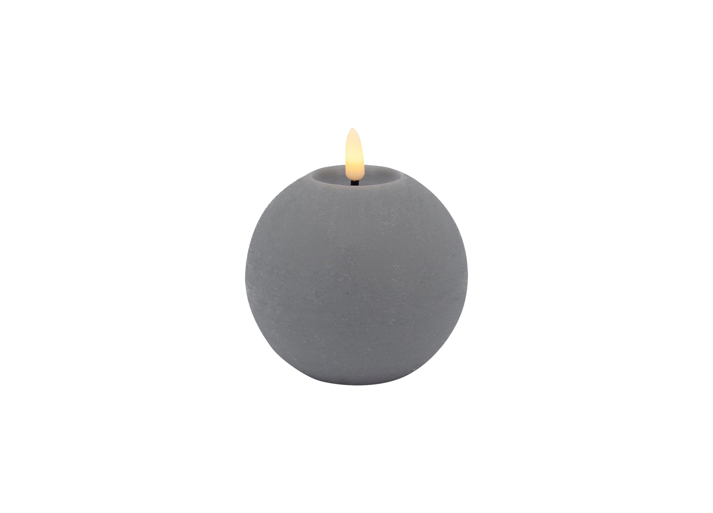 LED Ball Candle with 3D Warm White Flame