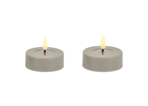 LED Tealight Set with 3D Warm White Flame