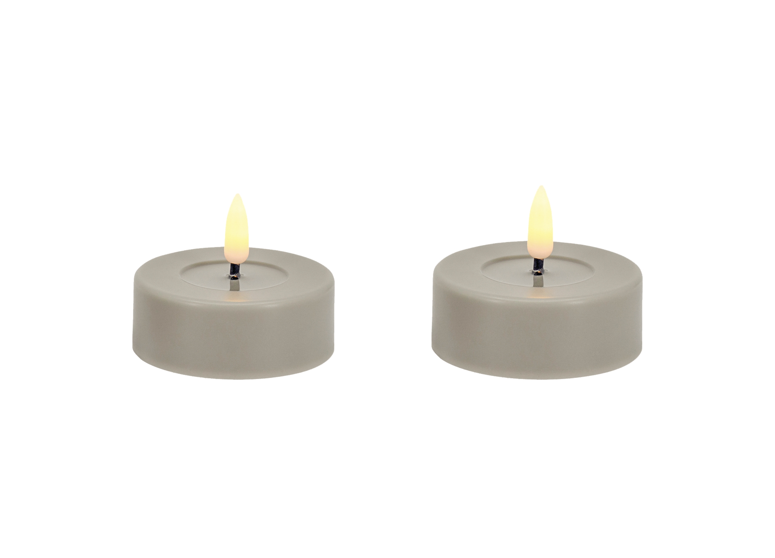 LED Tealight Set with 3D Warm White Flame