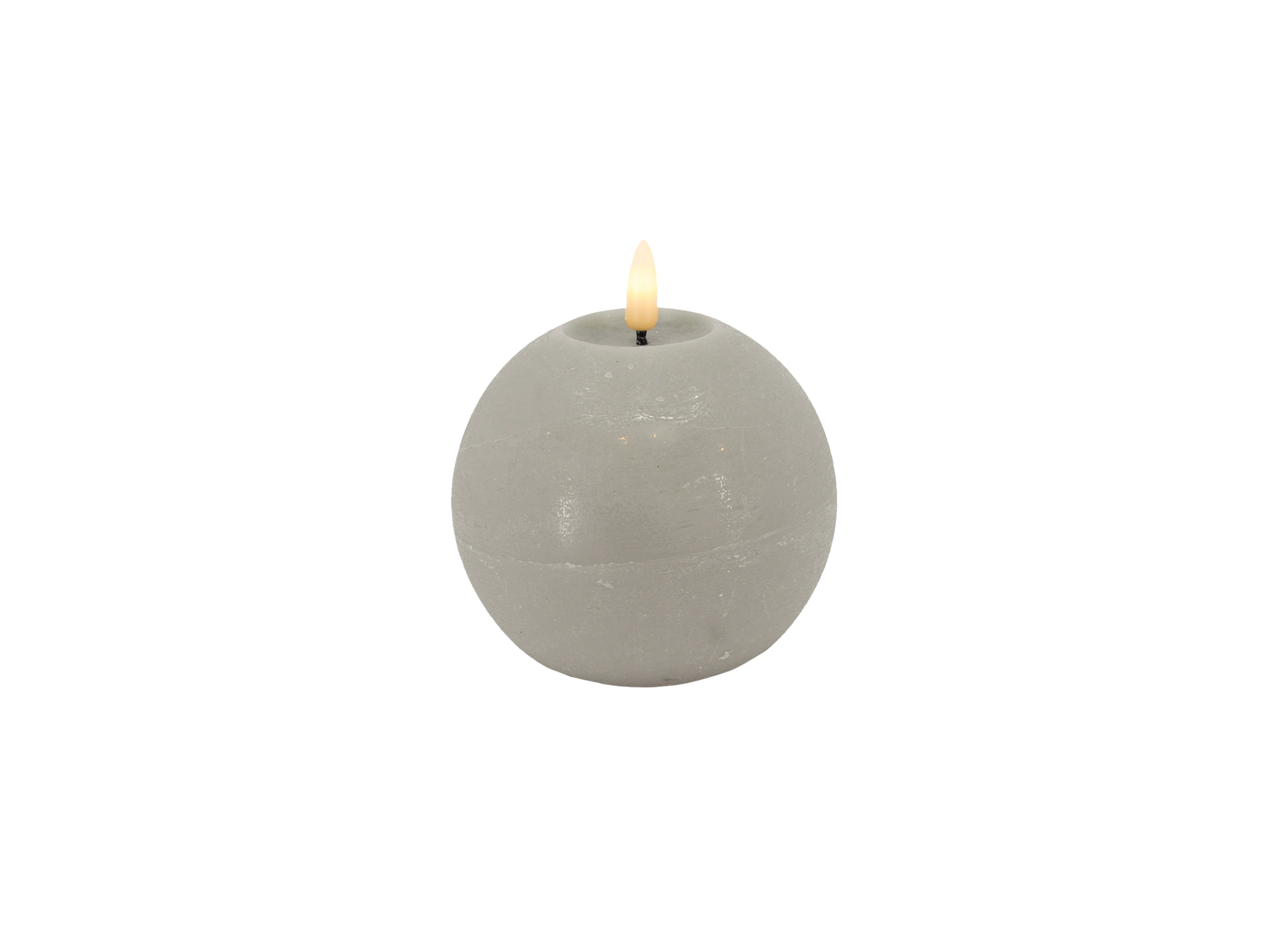 LED Ball Candle with 3D Warm White Flame