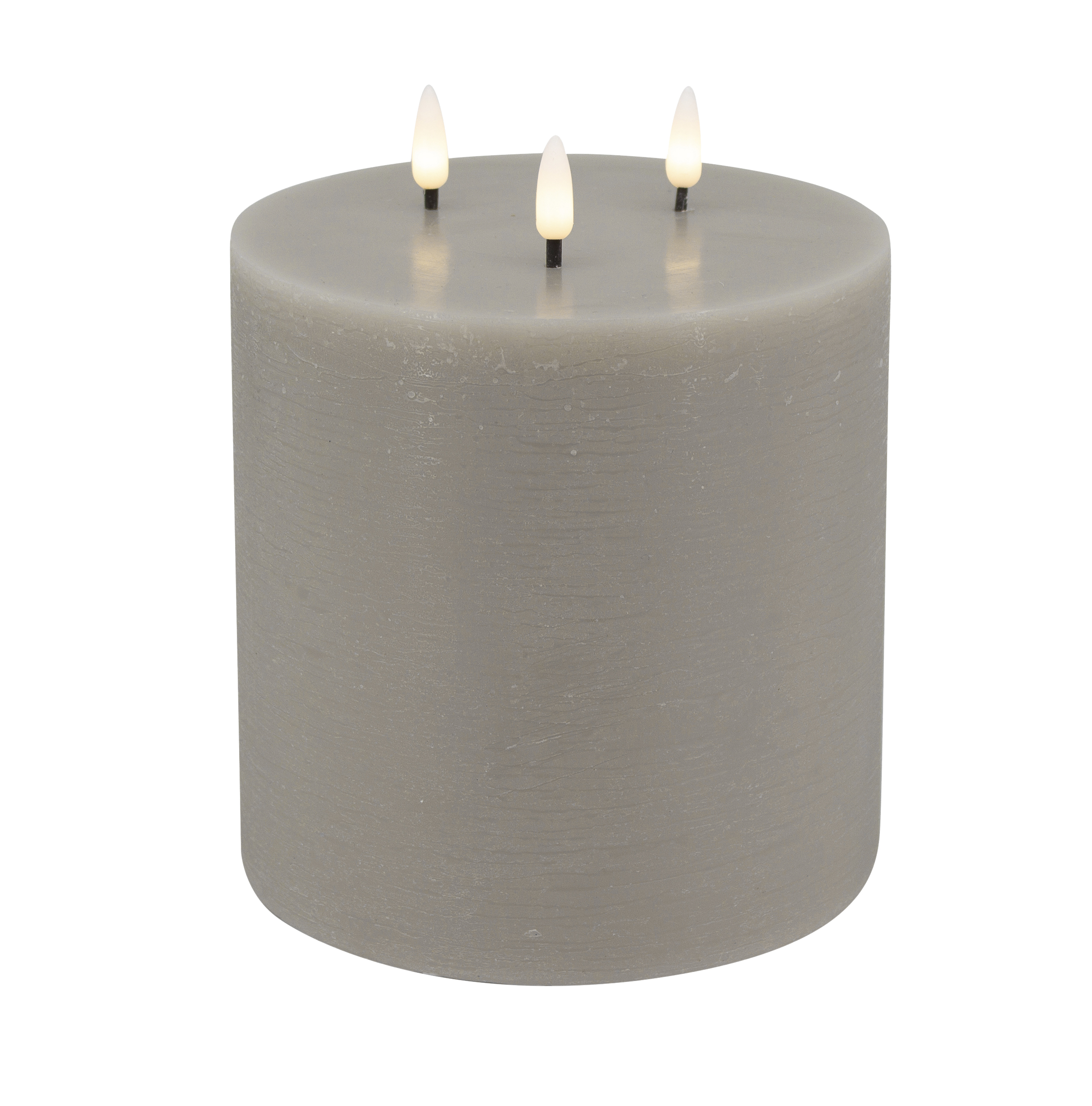 LED 3-Wick Candle with 3D Warm White Flame